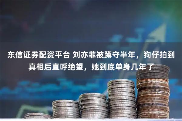 东信证券配资平台 刘亦菲被蹲守半年，狗仔拍到真相后直呼绝望，她到底单身几年了