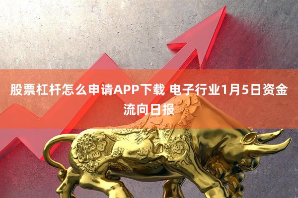 股票杠杆怎么申请APP下载 电子行业1月5日资金流向日报