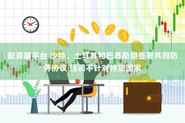 配资猫平台 沙特、土耳其和巴基斯坦签署共同防务协议 强调不针对特定国家