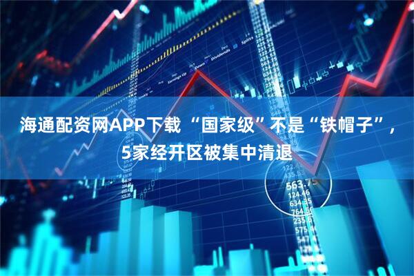海通配资网APP下载 “国家级”不是“铁帽子”，5家经开区被集中清退